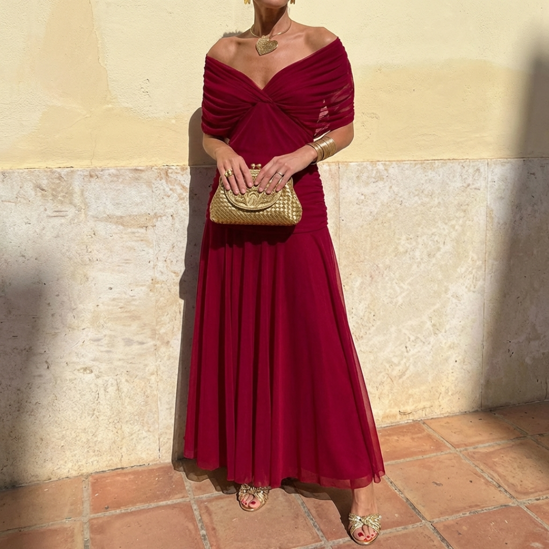 Lucía™ | Vestido largo elegante con escote en V
