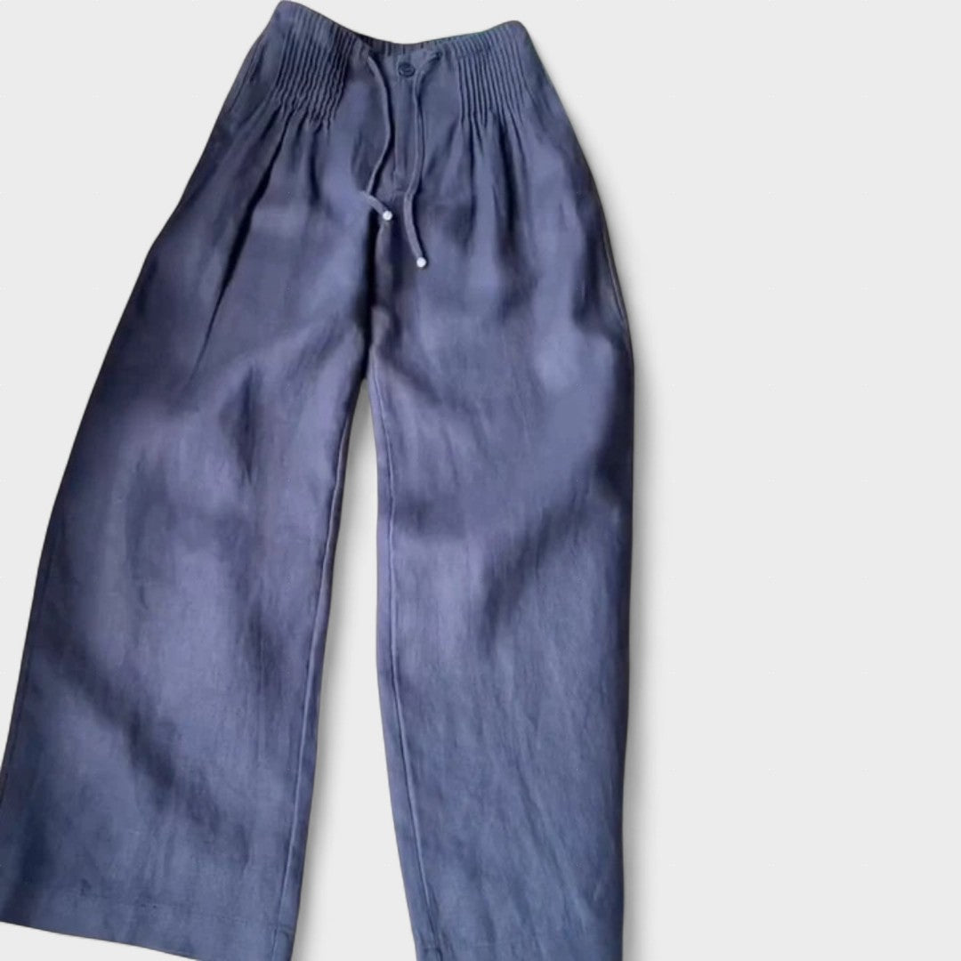 Ángeles™ | Pantalón amplio de algodón y lino