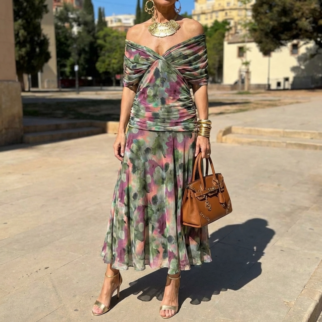 Lucía™ | Vestido largo elegante con escote en V
