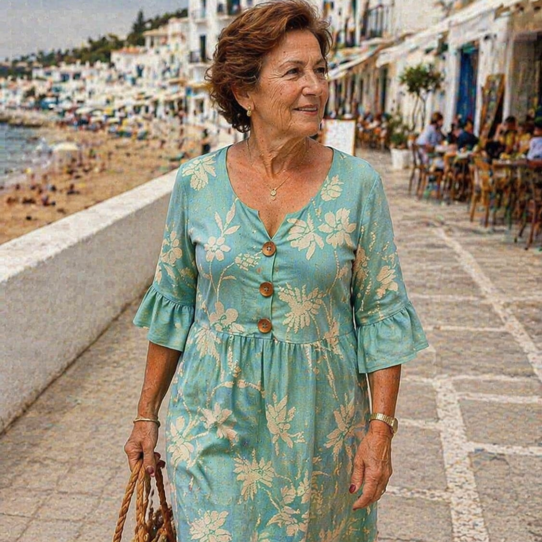 Vestido informal de mujer con estampado floral