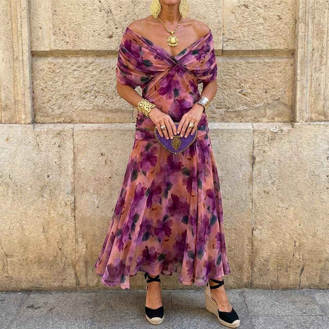 Lucía™ | Vestido largo elegante con escote en V