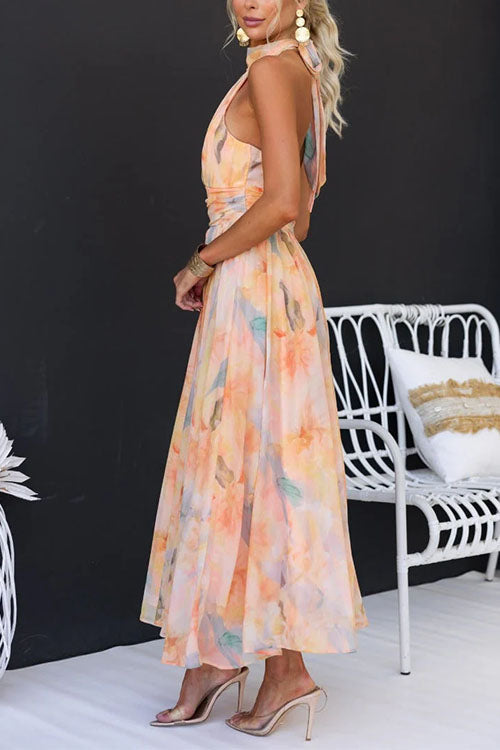Avelina™ | Vestido Maxi Halter