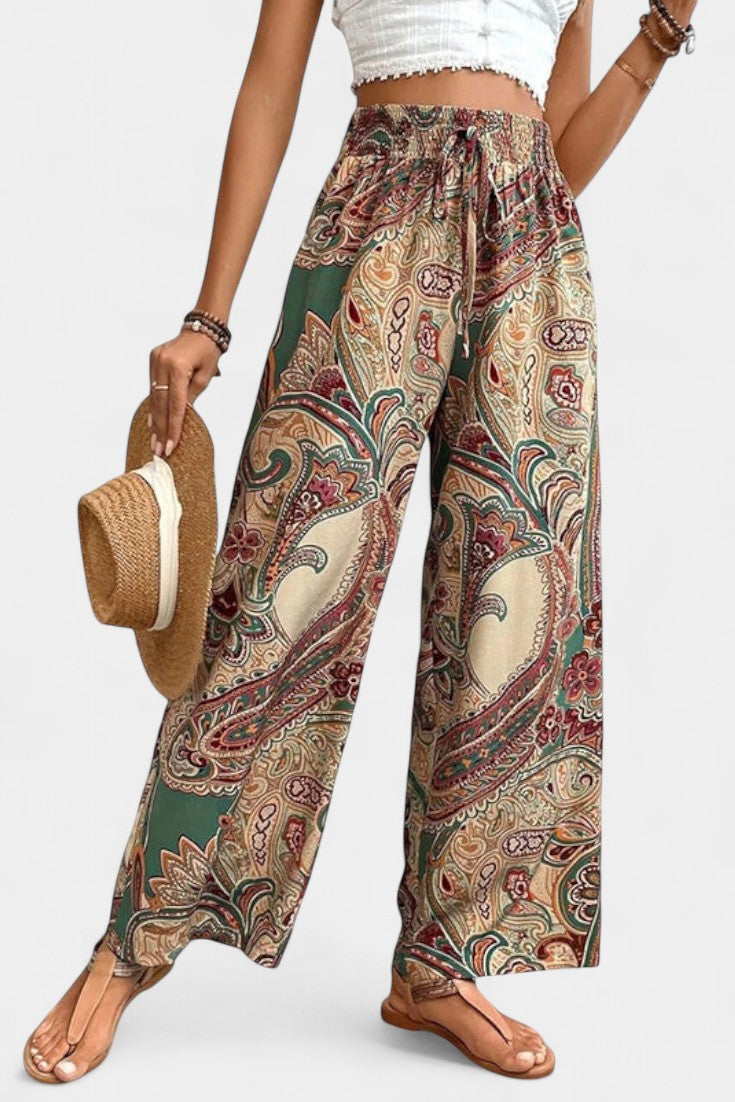 Vitoria Pantalones de Verano de Pierna Ancha