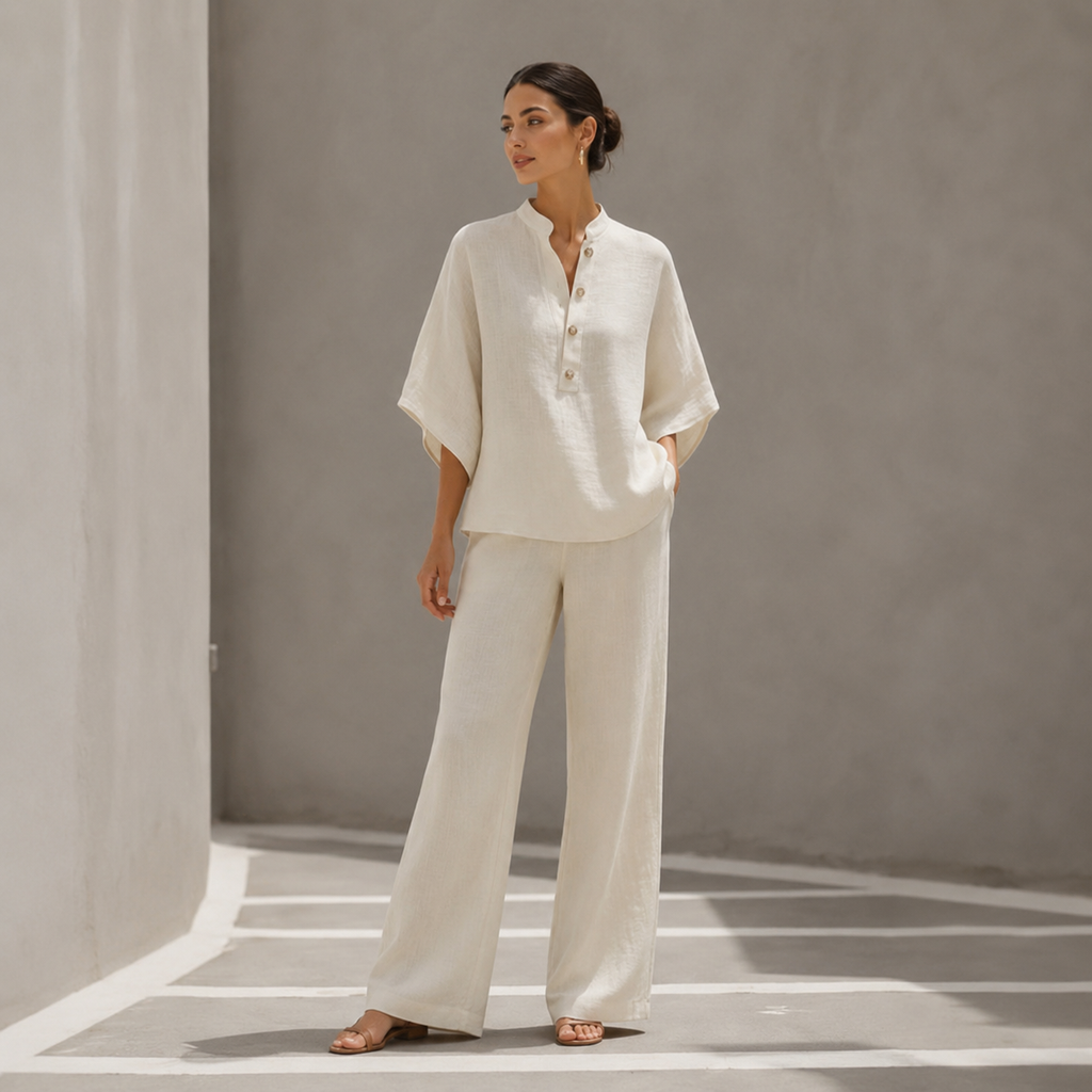 Floriane™ — Ensemble deux pièces élégant au style naturel