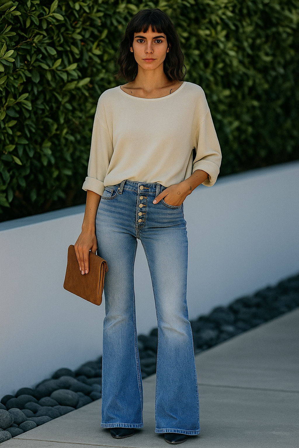 Skinny jeans con effecto