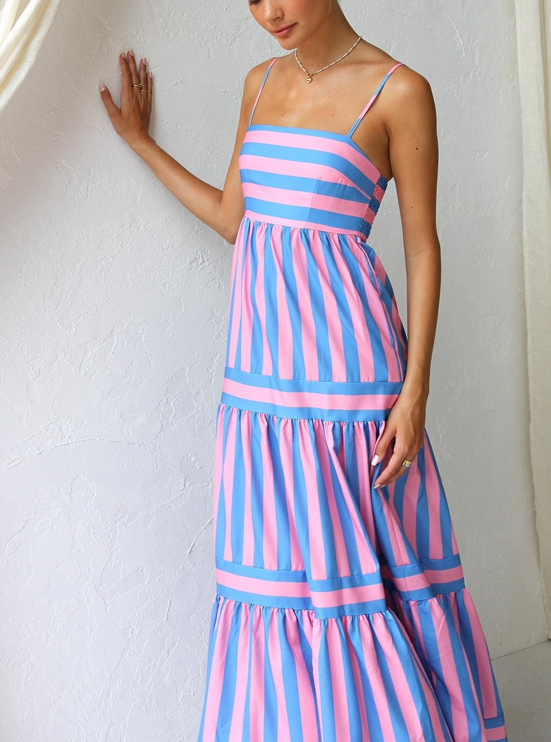 Aylin™ | Vestido de Tirantes a Rayas