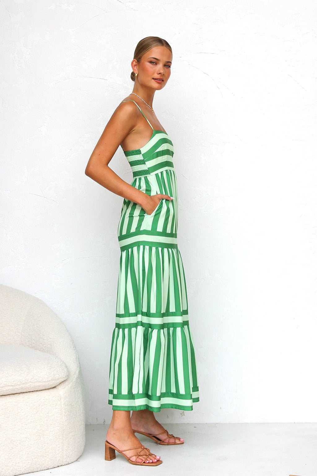 Aylin™ | Vestido de Tirantes a Rayas