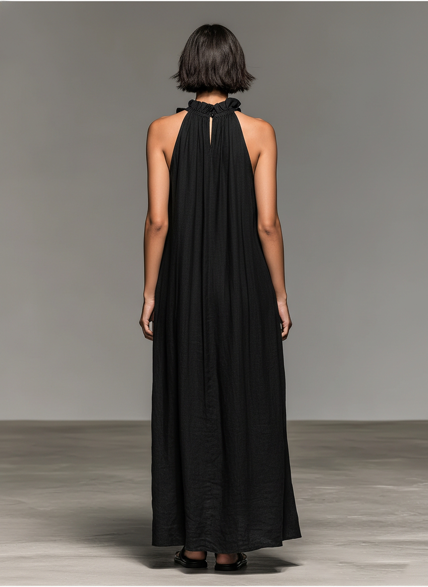 Nadine | Robe longue avec poches