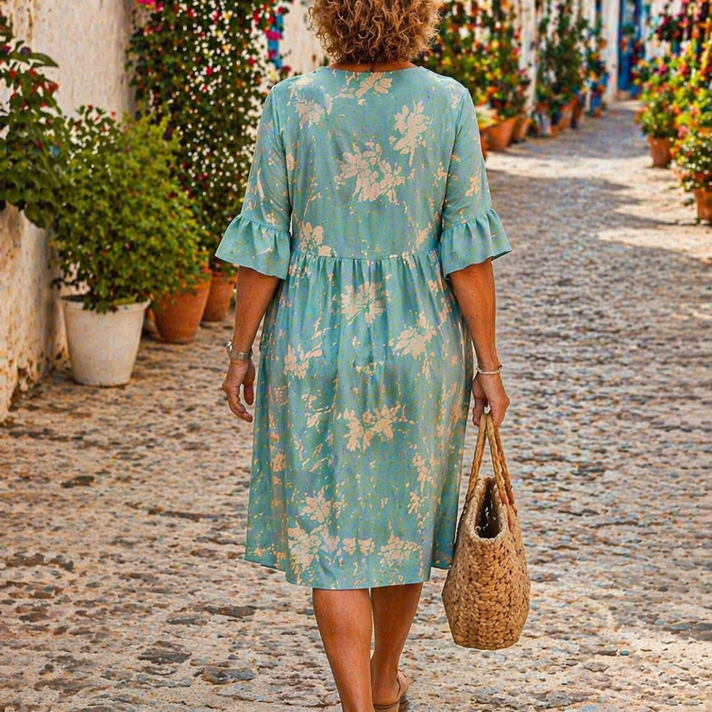 Vestido informal de mujer con estampado floral
