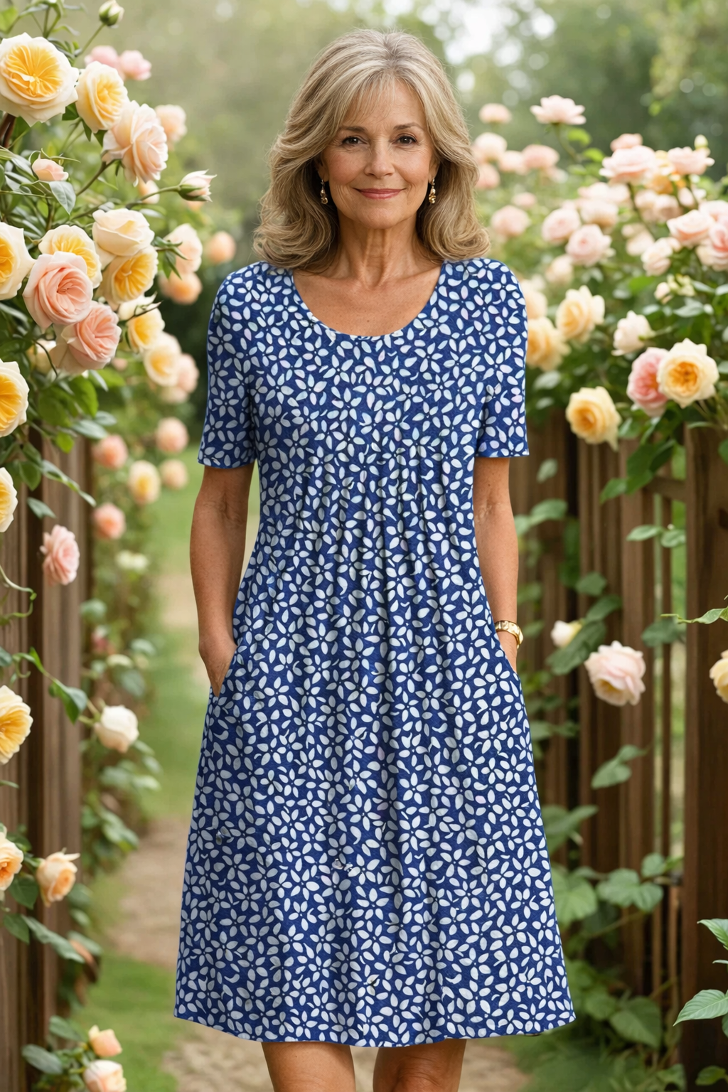 Marianne | Robe midi florale élégante