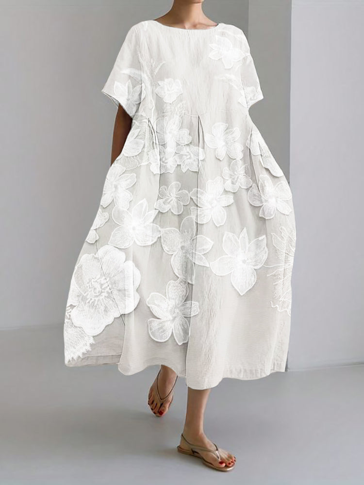 Isa, Vestido Elegante con Estampado Floral
