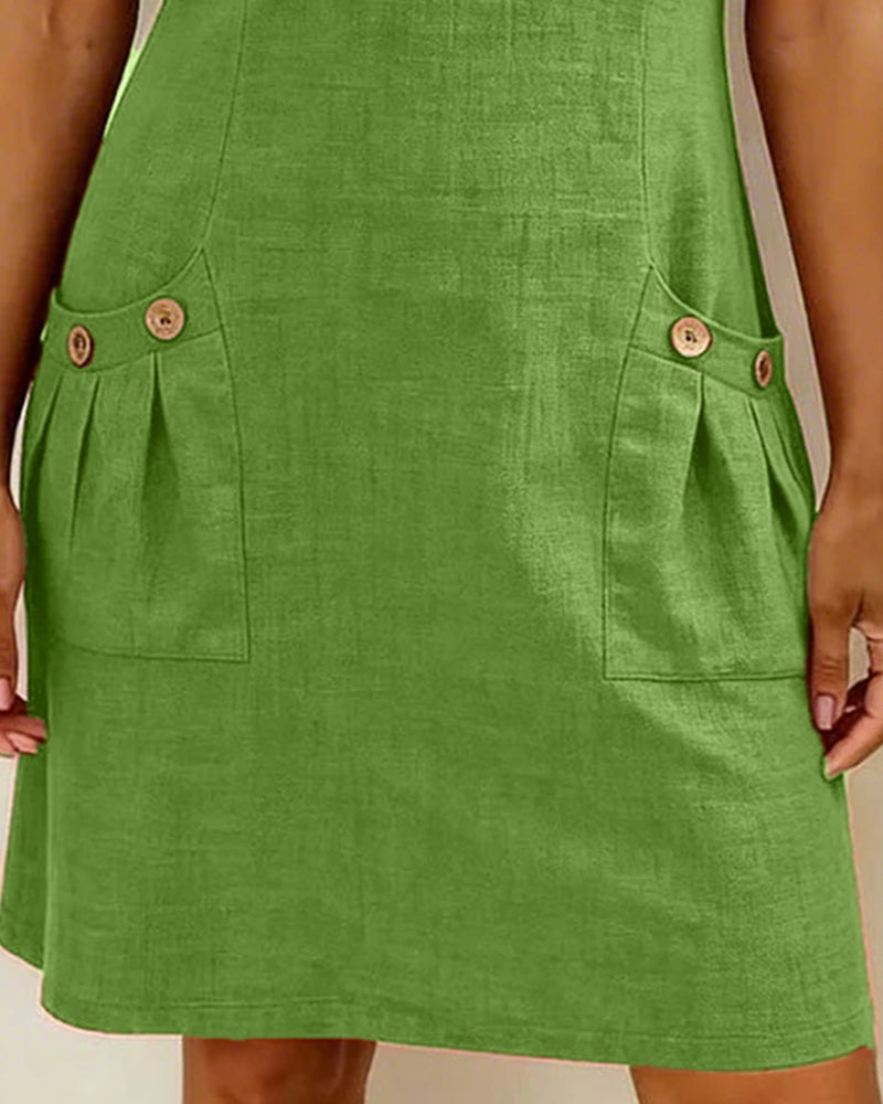 Évelyne | Robe en coton zippée