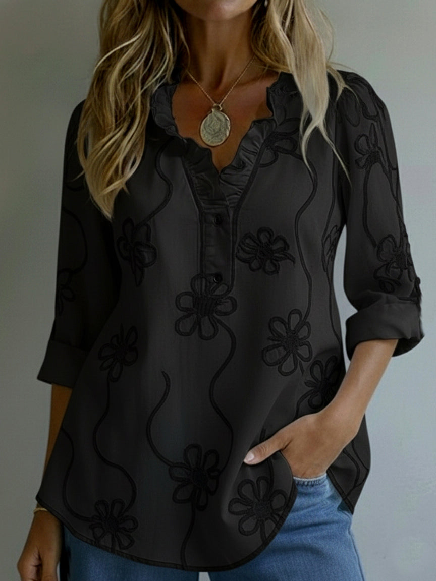 Blusa Blanca Floral