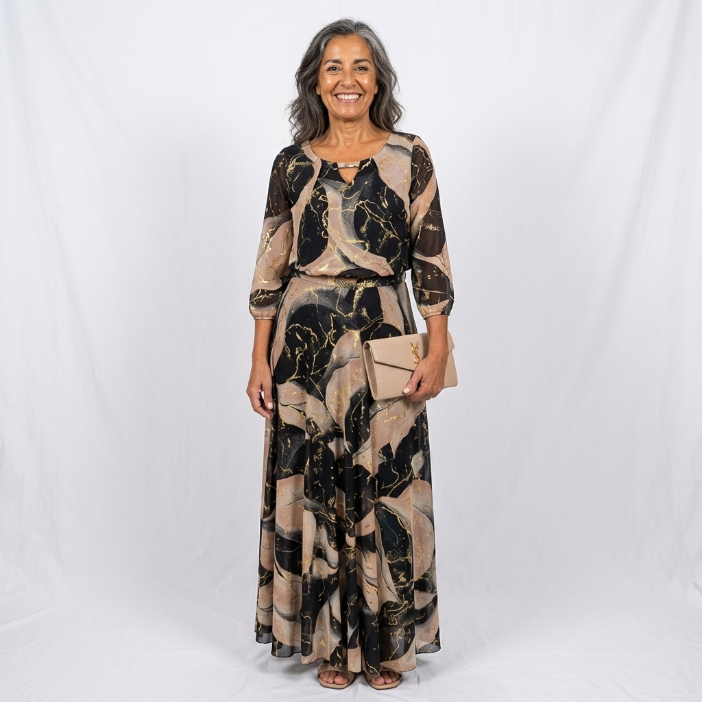 Elena™ | Vestido Elegante Midi con Cintura Definida