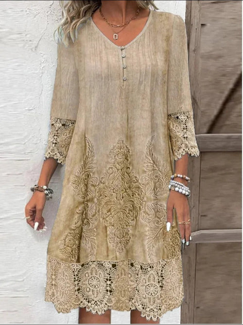 Aitana™ | Vestido de encaje con escote en V